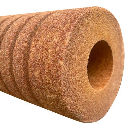 side view of resin bonded filter cartridge