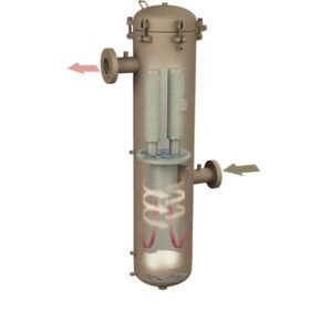 filter separator for housing cartridges