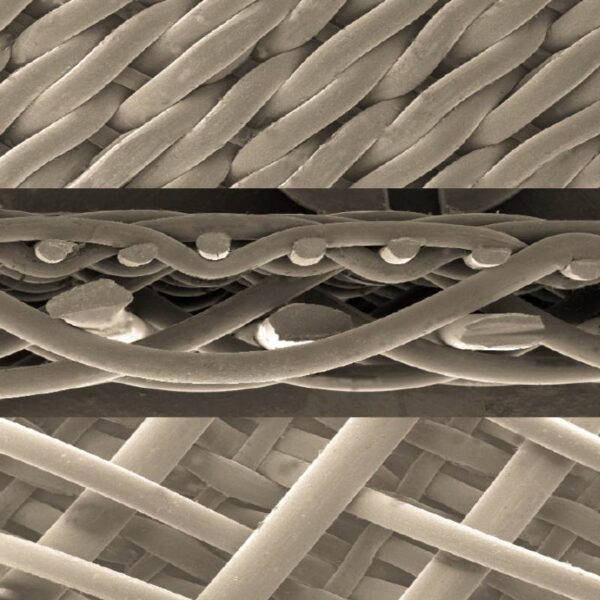 inside of a filter press cloth