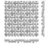 twill weave of a stainless steel wire mesh