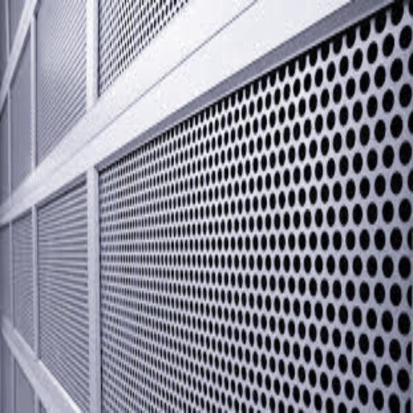 perforated plate on a wall
