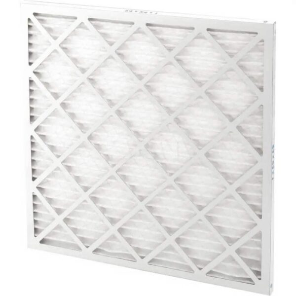 side view of pleated air filter