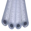 top side view of glass fiber filter cartridge