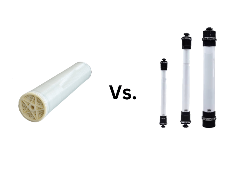 Comparison between RO membrane and UF membrane