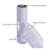 inside of pleated polypropylene filter cartridge