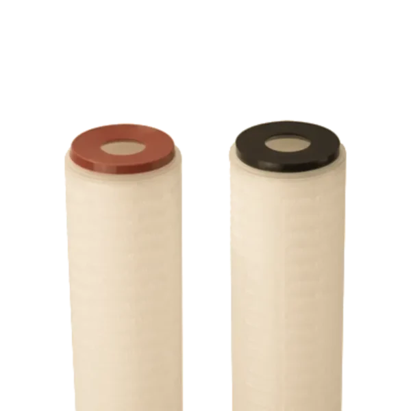 bottom view of polyproplyene pleated filter