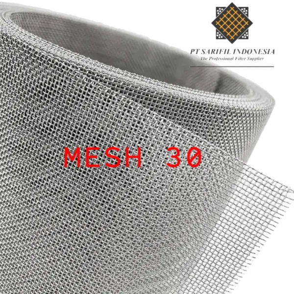 side view of mesh 30