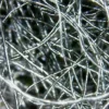 microscopic view of fiberglass felt