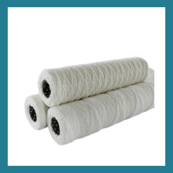 stack of cts string wound filter cartridge