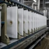 kain filter press di dalam filter press machine
